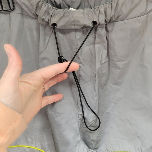 Hot & delicious womens small gray windbreaker pants jogger elastic drawstring - Picture 4 of 9